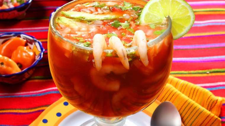 Cocktail with Shrimps!